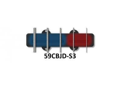 Bartolini 59CBJD L3/S3 J-Bass 5-String Classic Bright Voice Dual In-Line Coil Pickup Set