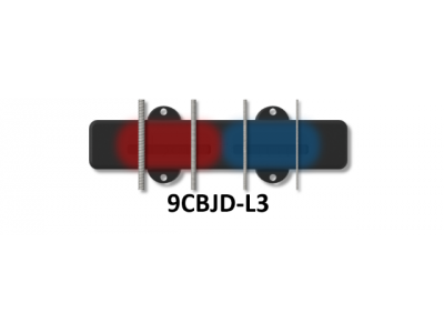 Bartolini 9CBJD L3/S3 J-Bass 4-String Classic Bright Voice Dual In-Line Coil Pickup Set