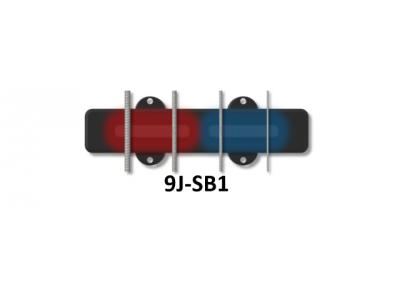 Bartolini 9J1 S/SB J-Bass 4-String Original Dual In-Line Coil Neck & Short Bridge Set