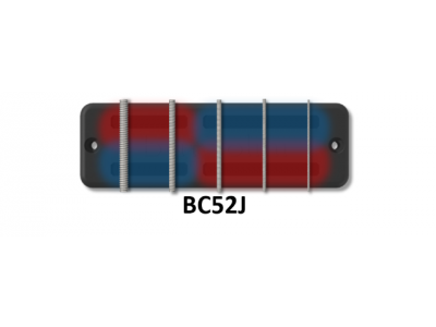 Bartolini BC52J-B 5-String BC Soapbar 2J Squared Neck 1+1 Drill 4-Cond