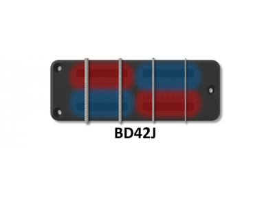 Bartolini BD42J-B 4-String BD Soapbar 2J Squared Neck 2+1 Drill 4-Cond