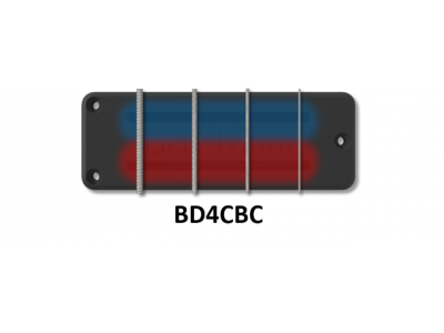 Bartolini BD4CBC-T 4-String BD Soapbar Classic Bass Dual Coil Bridge