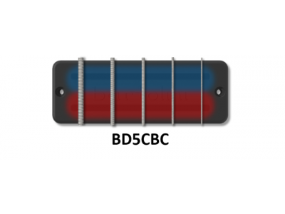 Bartolini BD5CBC 5-String BD Soapbar Classic Bass Dual Coil Pickup Set