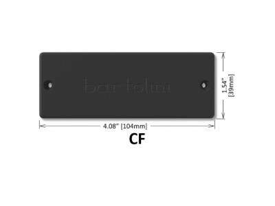 Bartolini CF5CBC 5-String CF Soapbar Classic Bass Dual Coil Pickup Set