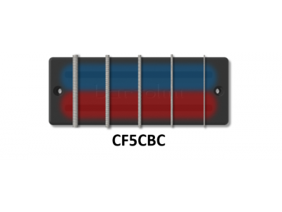 Bartolini CF5CBC-B 5-String CF Soapbar Classic Bass Dual Coil Neck