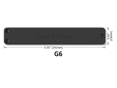 Bartolini 100G66J1-B 6-String G6 Candybar Original Dual In-Line Coil Neck