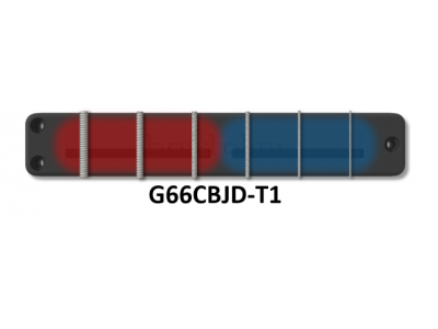 Bartolini G66CBJD B1/T1 6-String G6 Candybar Classic Bass Dual In-Line Coil Pickup Set