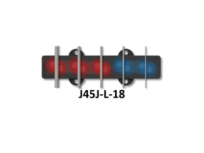 Bartolini J45J-L/LN-18 b-axis Jazz Split Coil Alnico 5 String Standard 18mm Bridge/Long Neck Pair 66.7/70.4mm