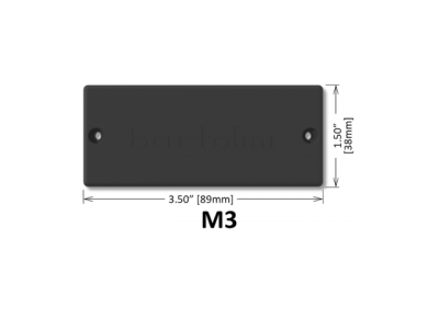 Bartolini M34C 4-String M3 Soapbar Original Dual Coil Pickup Set