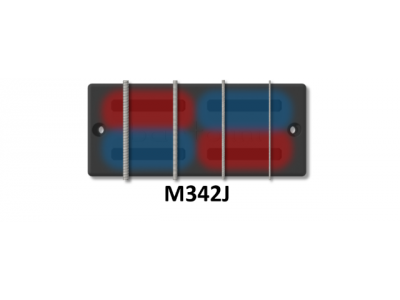 Bartolini M342J 4-String M3 Soapbar 2J Squared Set 1+1 Drill 4-Cond