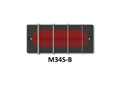 Bartolini M34S 4-String M3 Soapbar Singularity Single Coil Pickup Set