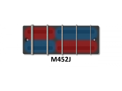 Bartolini M452J 5-String M4 Soapbar 2J Squared Set 1+1 Drill 4-Cond