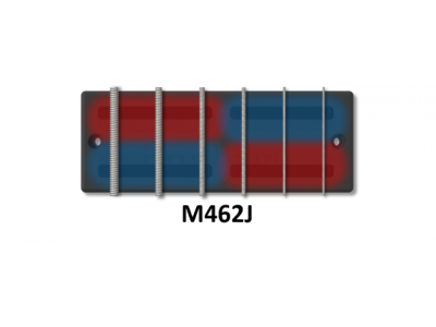 Bartolini M462J-T 6-String M4 Soapbar 2J Squared Bridge 1+1 Drill 4-Cond
