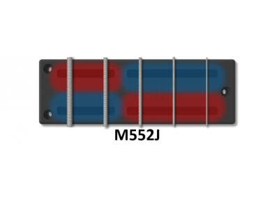 Bartolini M552J 5-String M5 Soapbar 2J Squared Set 2+1 Drill 4-Cond