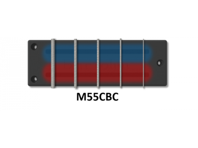 Bartolini M55CBC 5-String M5 Soapbar Classic Bass Dual Coil Pickup Set