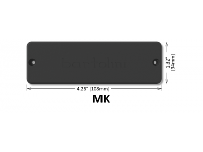 Bartolini MK6CBC 6-String MK Soapbar Classic Bass Dual Coil Pickup Set