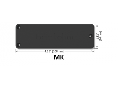Bartolini MK42J-T 4-String MK Soapbar 2J Squared Bridge 2+1 Drill 4-Cond