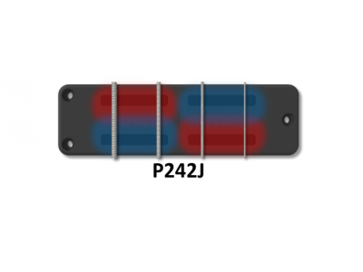 Bartolini P242J-B 4-String P2 Soapbar 2J Squared Neck 2+1 Drill 4-Cond