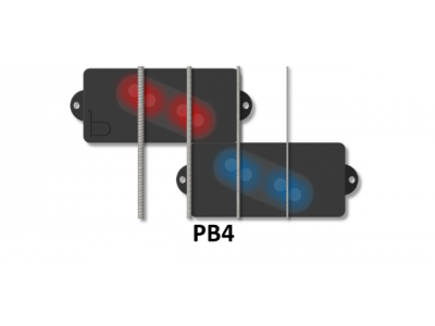 Bartolini PB4 + J44J-L 4-String b-axis PJ-Bass set