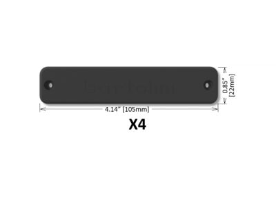Bartolini X44J1-B 4-String X4 Candybar Original Dual In-Line Coil Neck