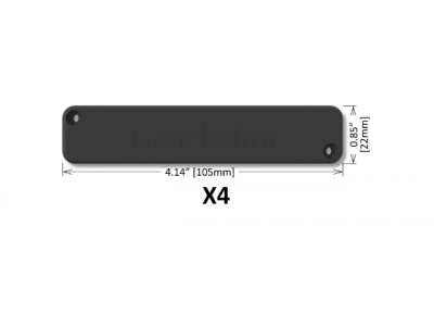 Bartolini X45J1-T 5-String X4 Candybar Original Dual In-Line Coil Bridge