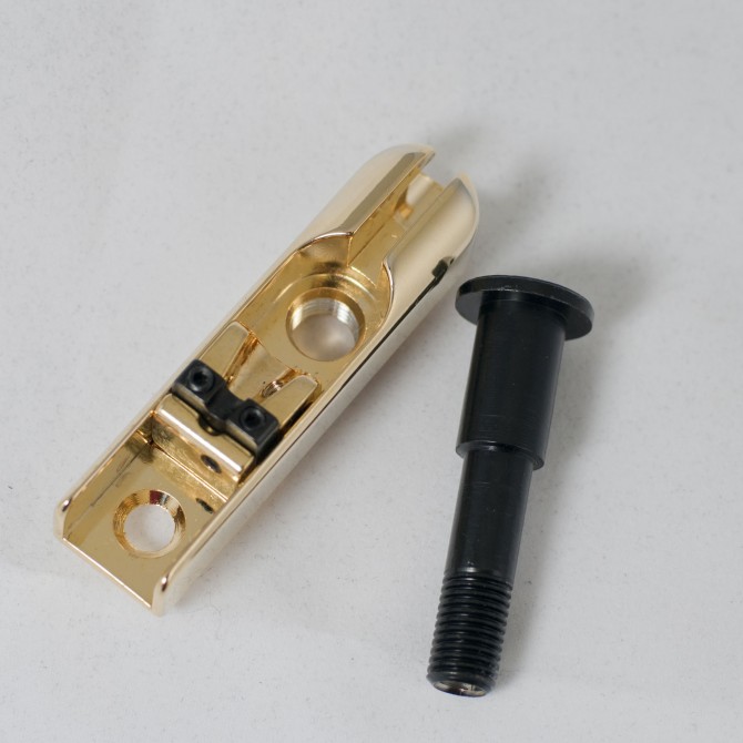 Hipshot Triple Lock Down 1 String Bass Bridge Gold Large Notch Best Bass Gear