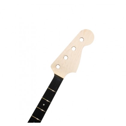 JEO - Replacement Neck with Ebony Fingerboard for Jazz Bass - Neck for Bass Guitar