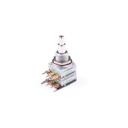 NOLL 250k Tone/Tone (or, Volume/Volume, or Volume/Tone) Potentiometer Audio Taper Stacked 4/6mm Solid Shaft