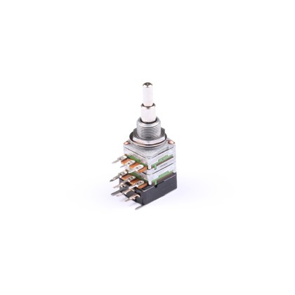 NOLL 250k Volume/Tone Potentiometer Linear/Audio Taper Stacked Push-Pull 4/6mm Solid Shaft