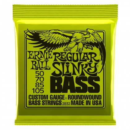 Ernie Ball Regular Super Slinky Nickel Wound Electric Bass Strings - 50-105 Gauge