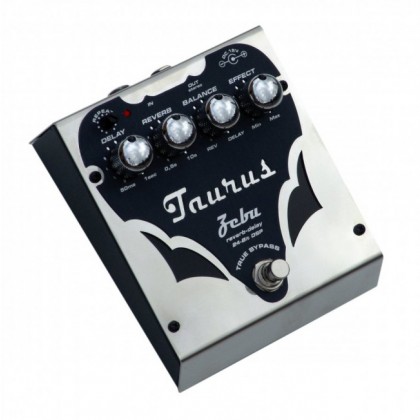 Taurus Zebu SL- Reverb- Delay Bass Effect Pedal-Silver Line