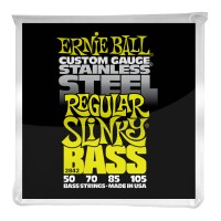 Ernie Ball Regular Slinky Stainless Steel Electric Bass Strings - 50-105 Gauge
