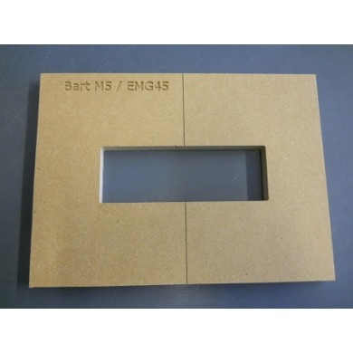 Mike Plyler 1/2 inch Thick MDF M5(EMG 45) Size Template